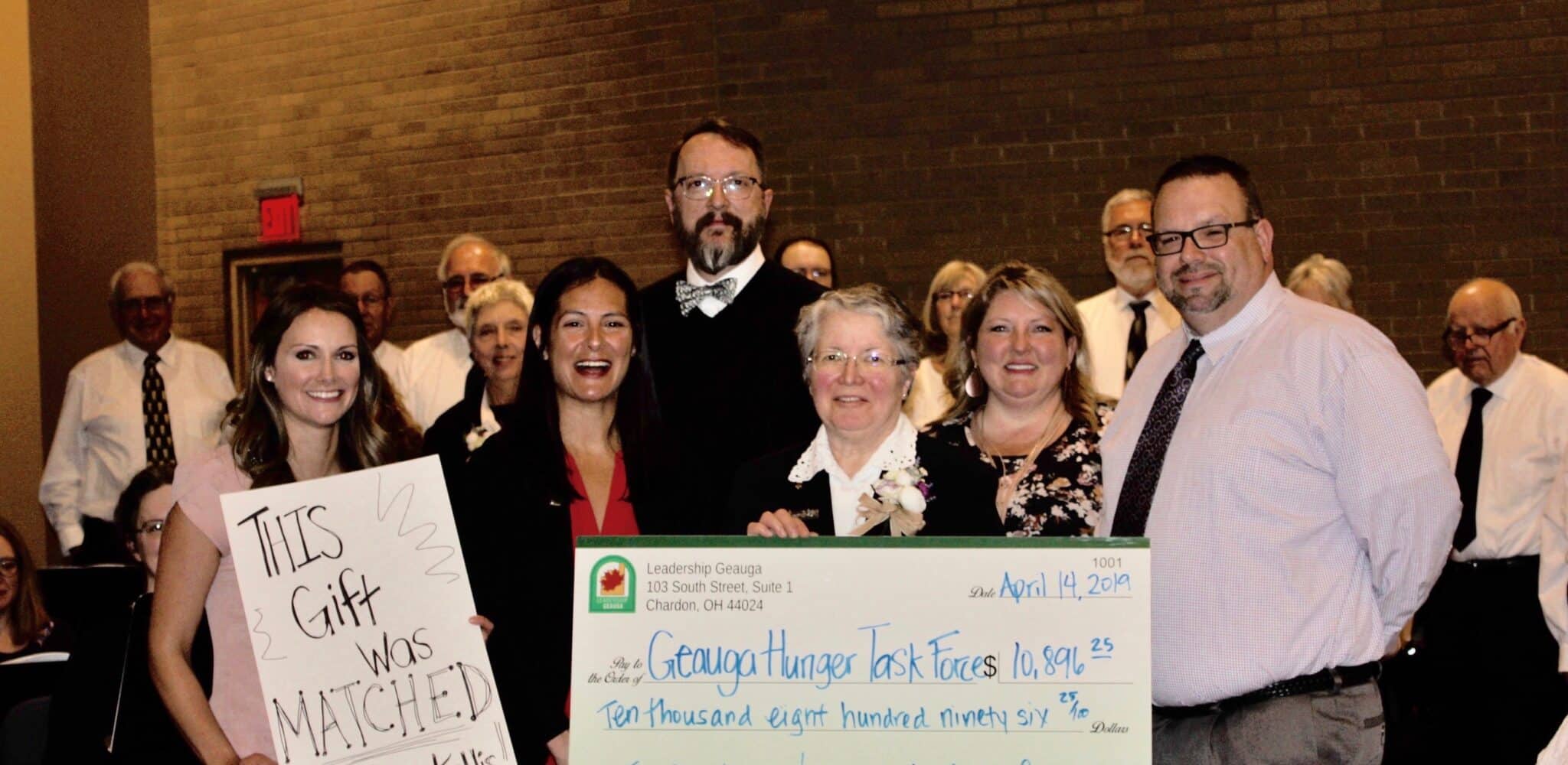 Leadership Geauga Presents Check to Hunger Task Force | Geauga County ...