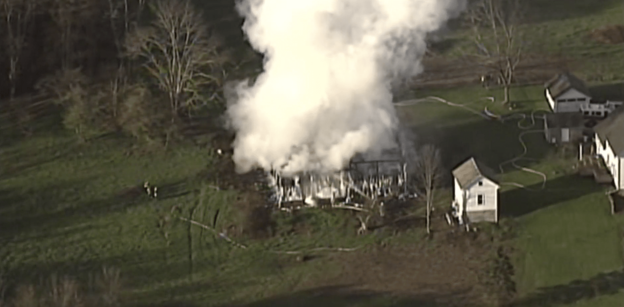 Fire Destroys Barn on Ravenna Road in Newbury | Geauga County Maple Leaf