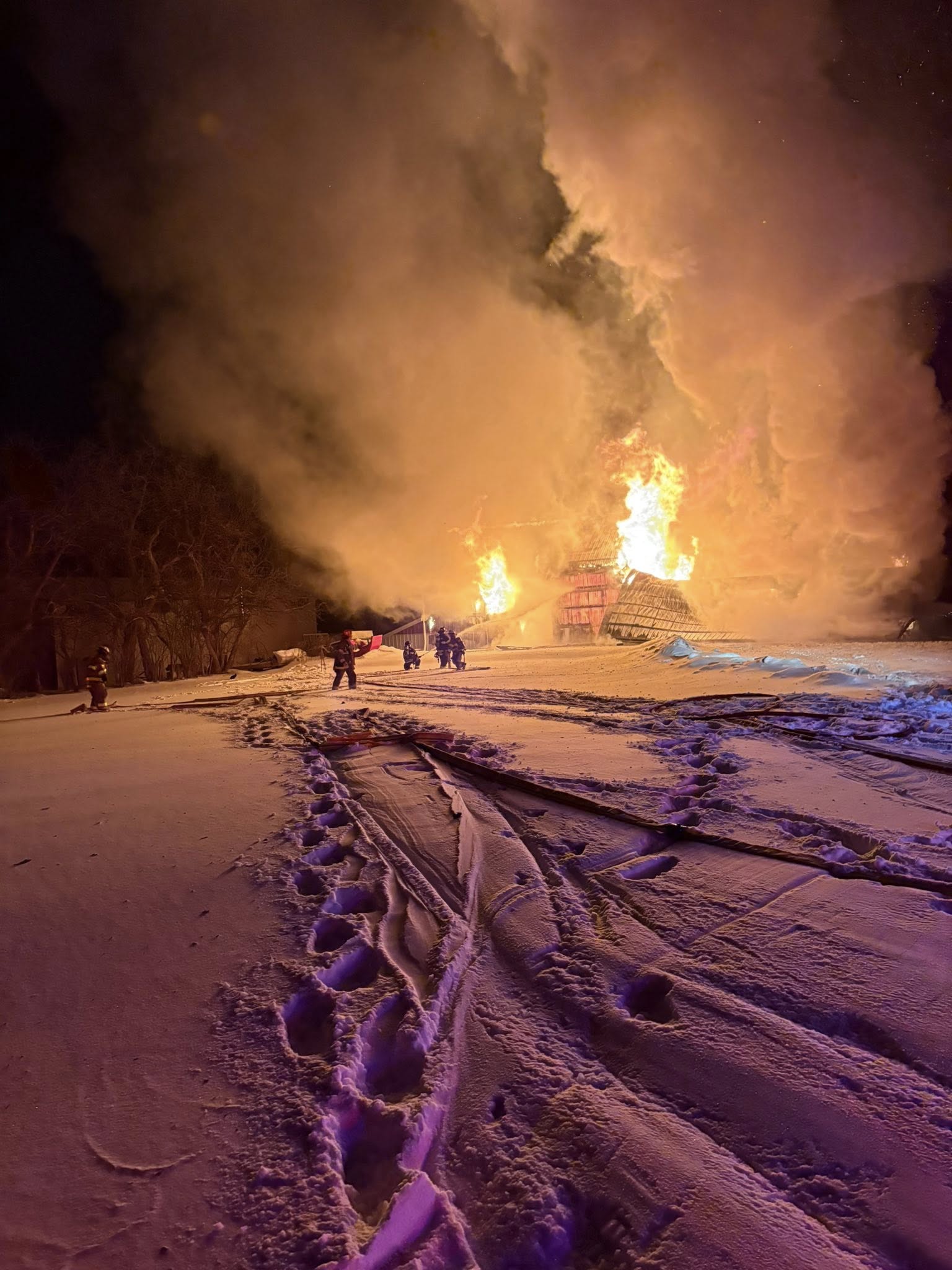Firefighters Face Flames in Freezing Temperatures | Geauga County Maple ...